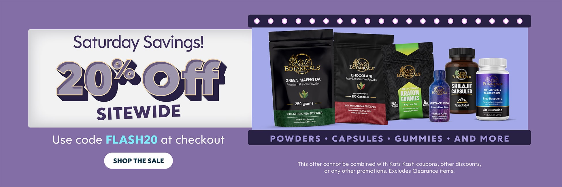 20% Off Site Wide - Kats Botanicals