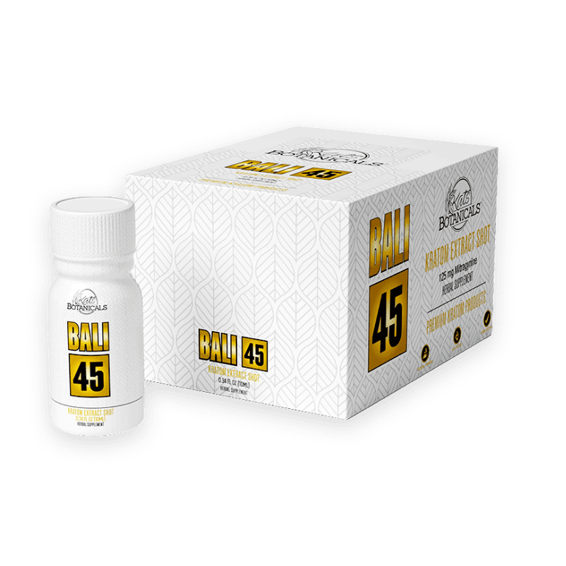 Bulk Bali 45 Liquid Kratom 12 Shot Case (10ml)