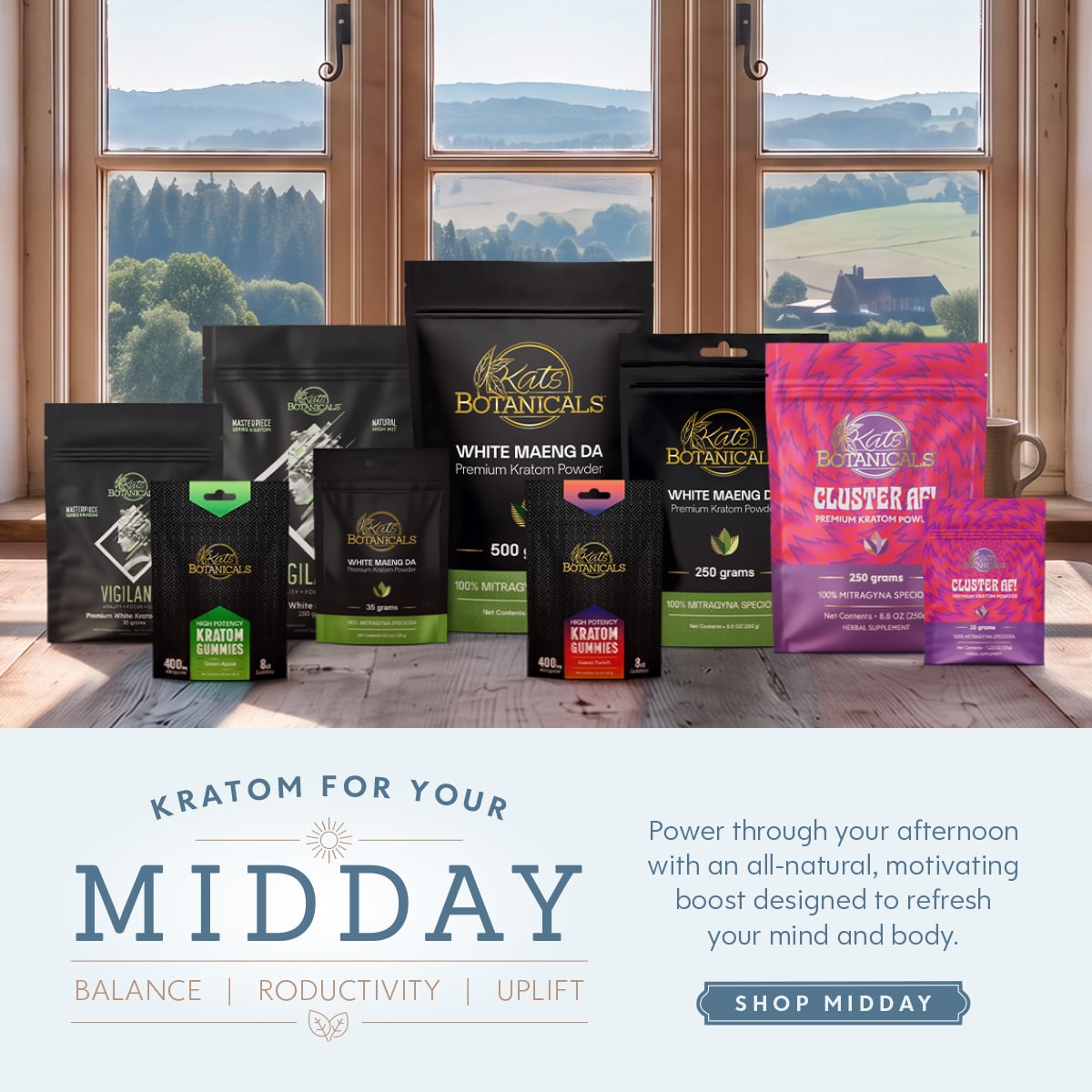 Kratom for Midday - Kats Botanicals