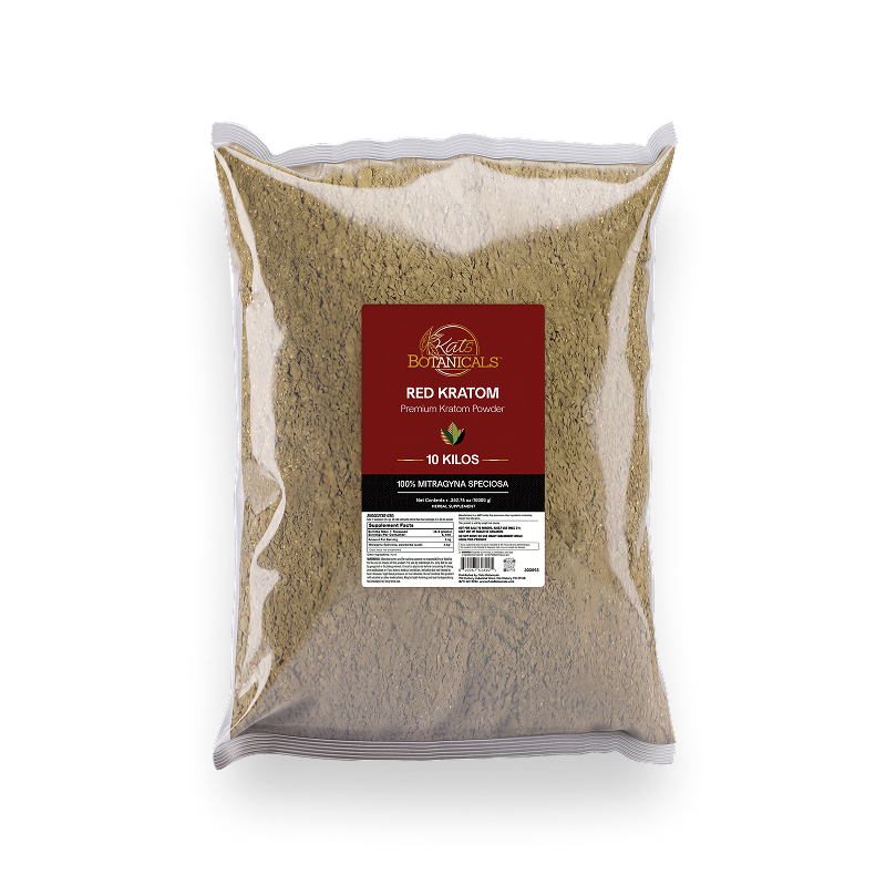 Kats Botanicals - Bulk Kratom Powder - Red Vein 10kg