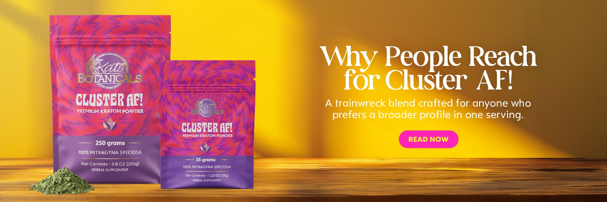 Cluster AF Kratom Powder - Kats Botanicals