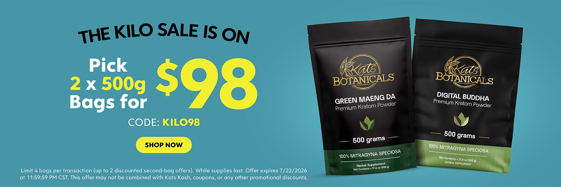 500g Kratom Powder Sale - Kats Botanicals