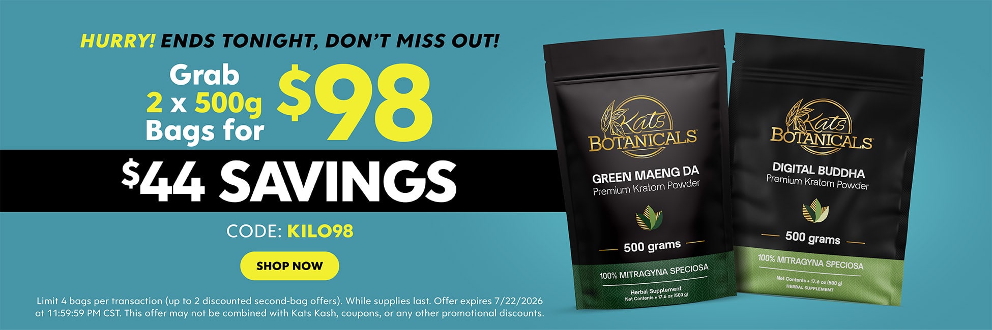 500g Kratom Powder Sale - Kats Botanicals