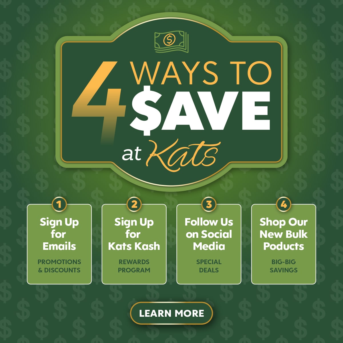 Kats Botanicals - 4 Ways to Save