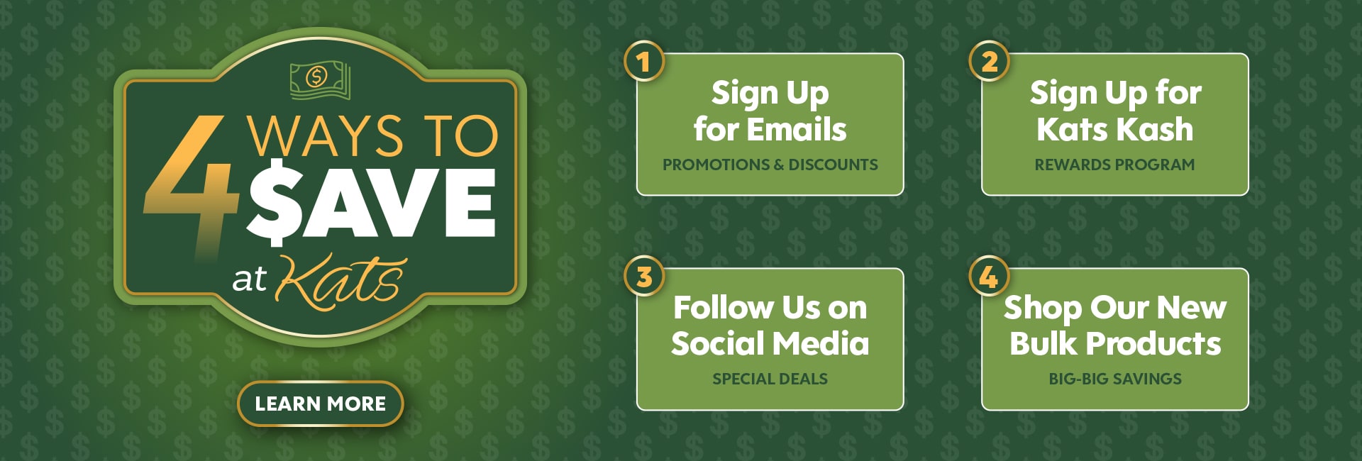 Kats Botanicals - 4 Ways to Save