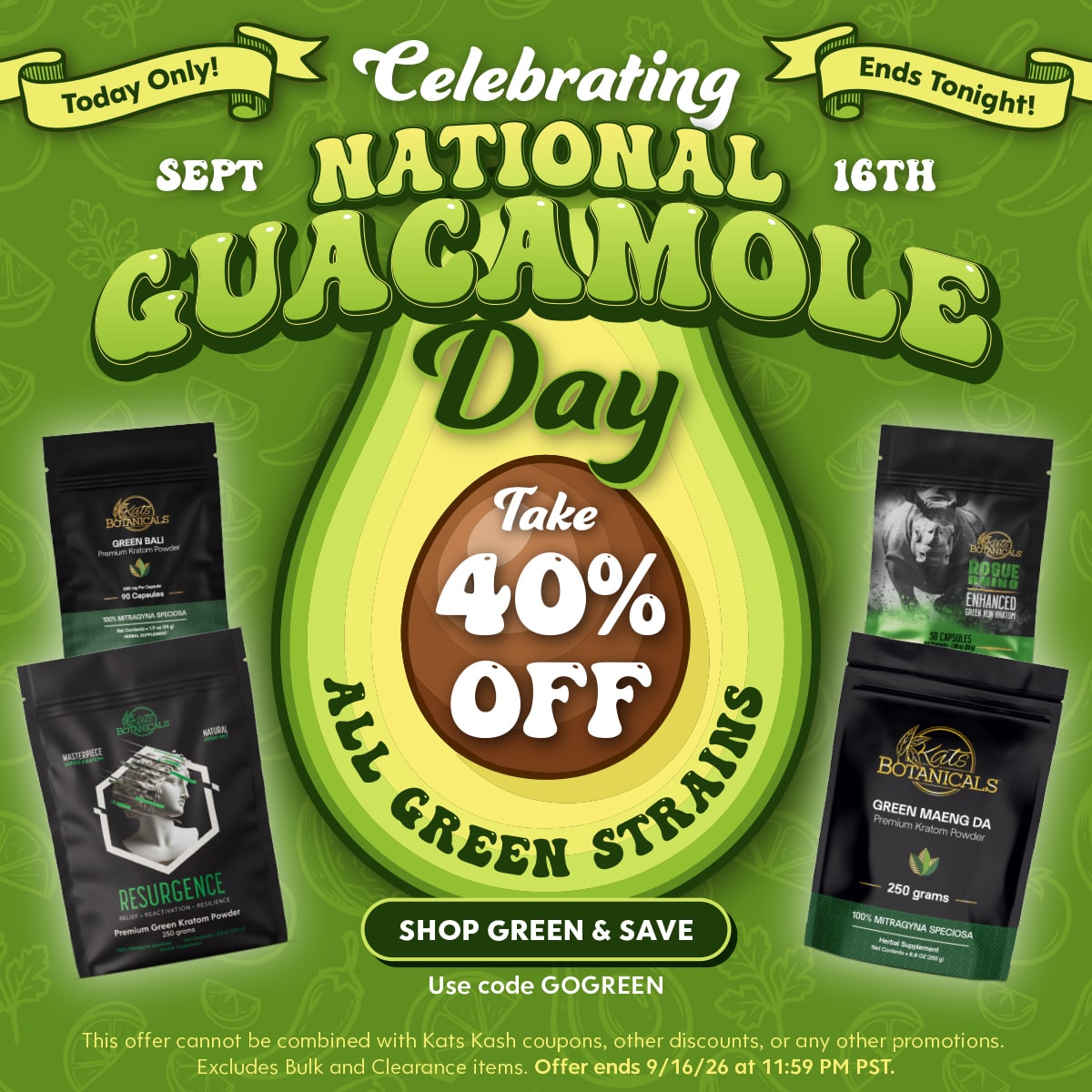 Green Vein Kratom Sale - Kats Botanicals
