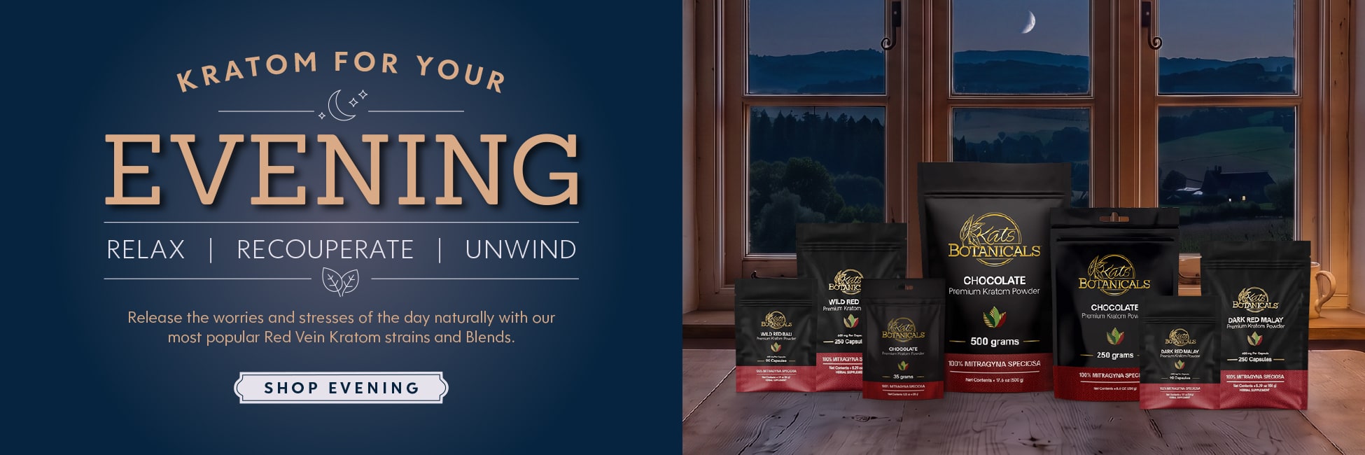 Kratom for Evening - Kats Botanicals