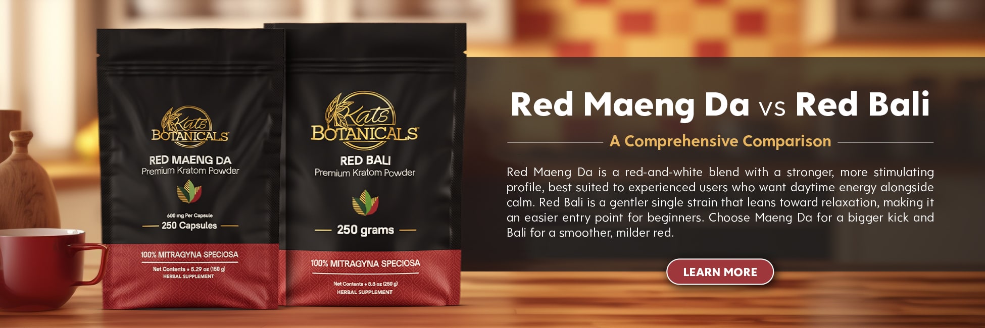 Red Maeng Da vs Red Bali - Kats Botanicals