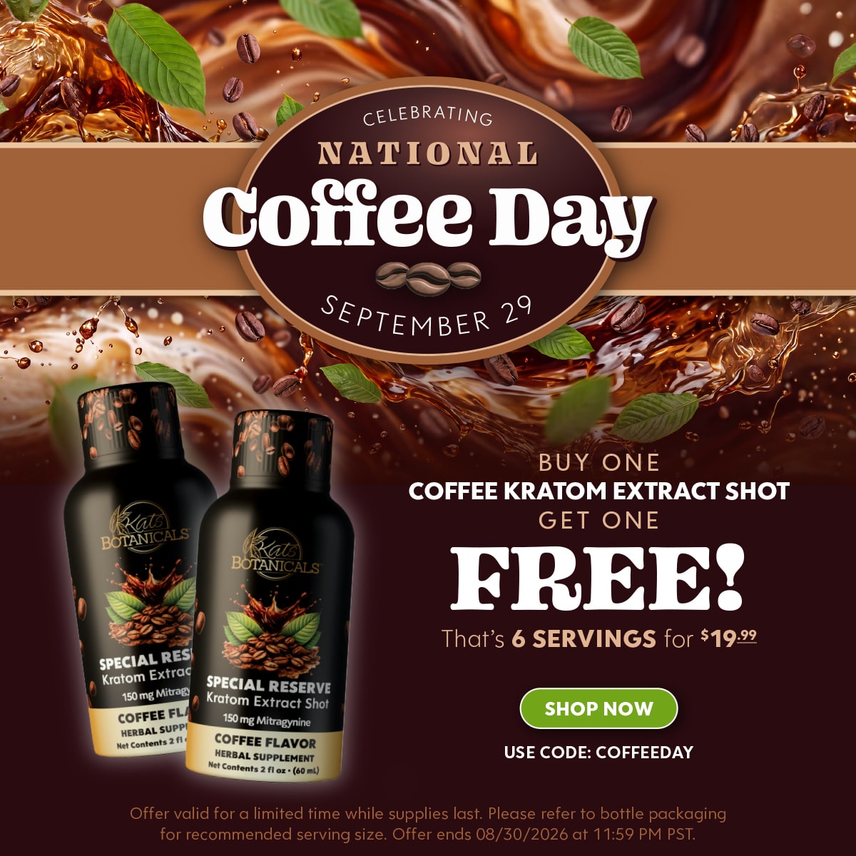 Kratom Coffee Shot - Kats Botanicals
