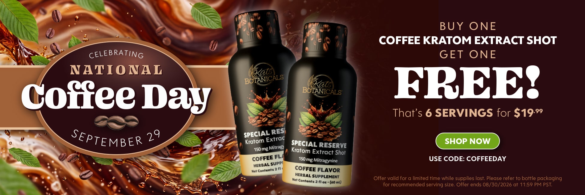Kratom Coffee Shot - Kats Botanicals