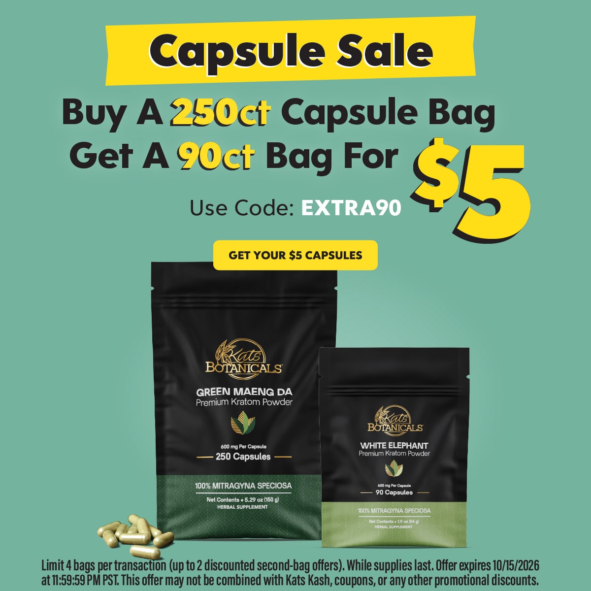 Capsule Sale - Kats Botanicals