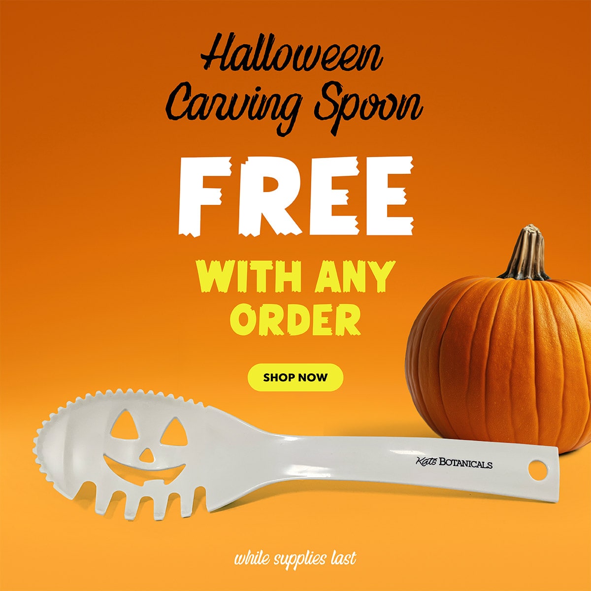 Halloween Carving Spoon Free - Kats Botanicals
