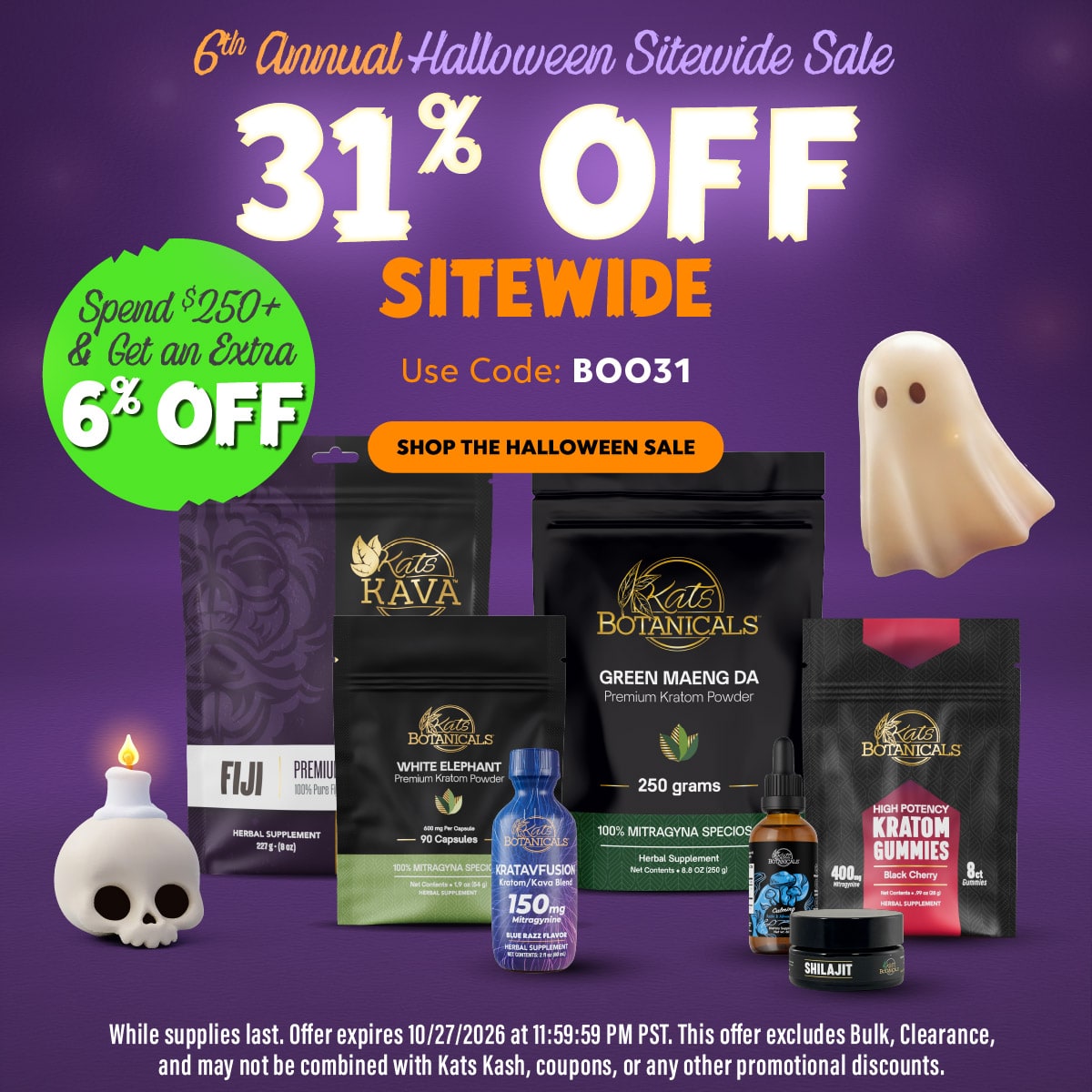 31% Off Sitewide Halloween Sale - Kats Botanicals