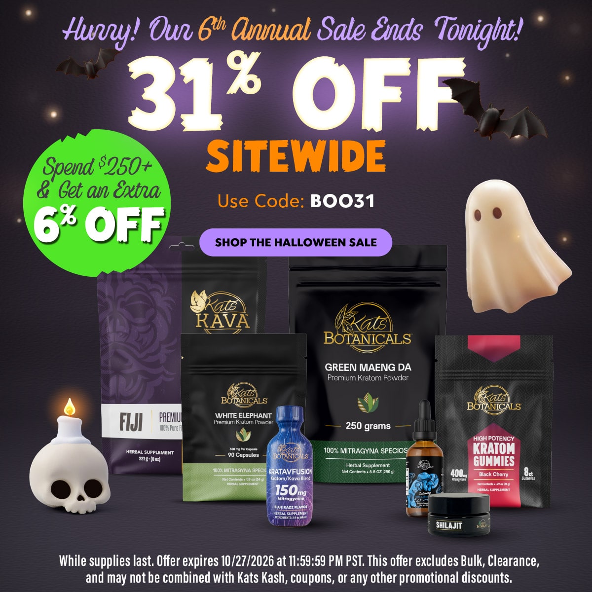 31% Off Sitewide Halloween Sale - Kats Botanicals