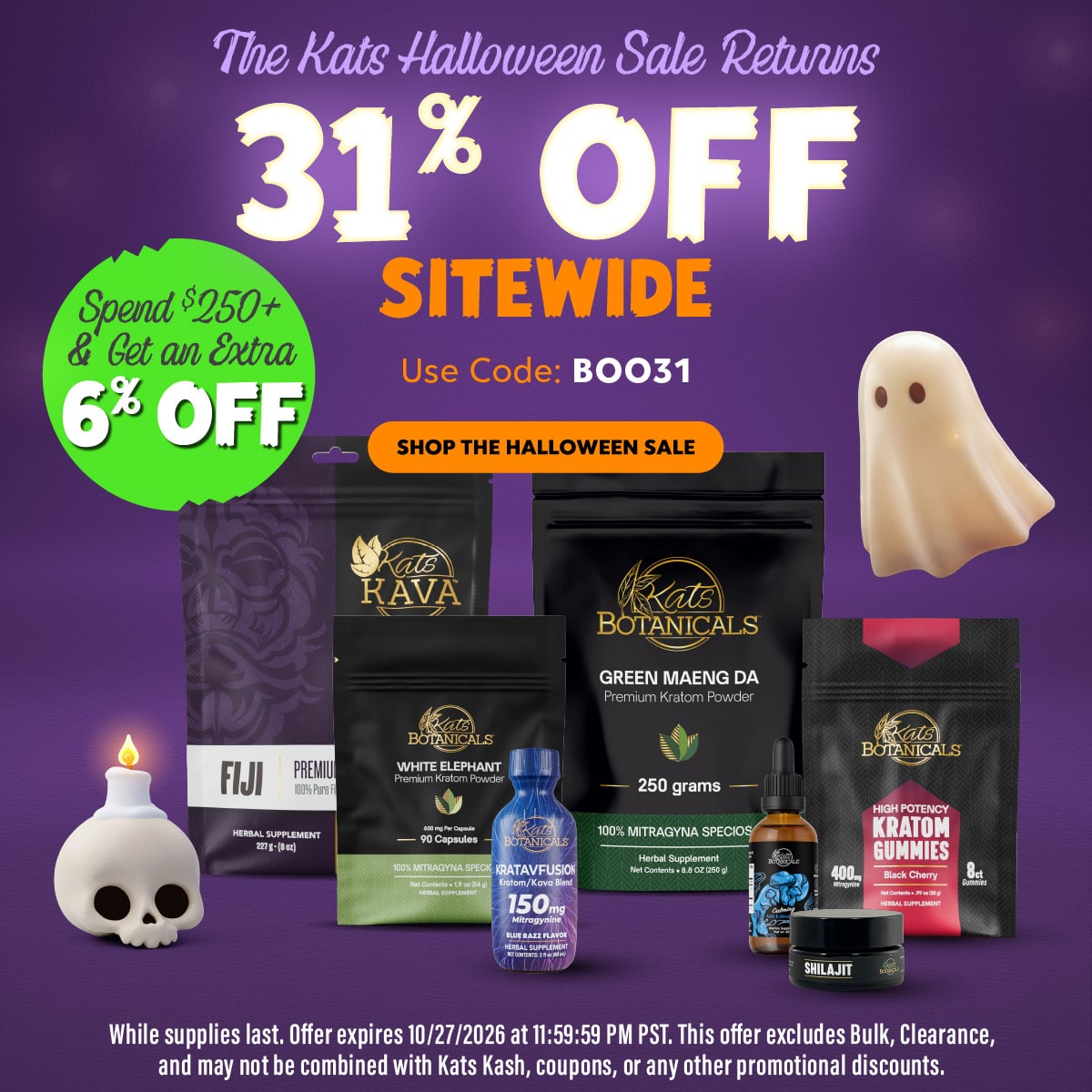 31% Off Sitewide Halloween Sale - Kats Botanicals