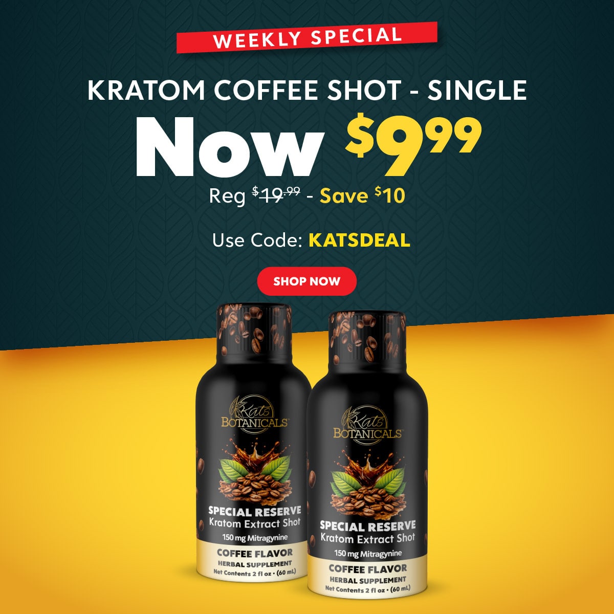 Kratom Coffee Shot Deal - Kats Botanicals