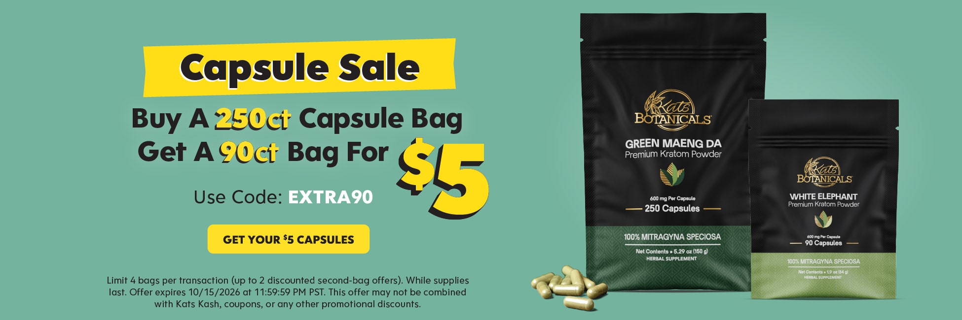 Capsule Sale - Kats Botanicals