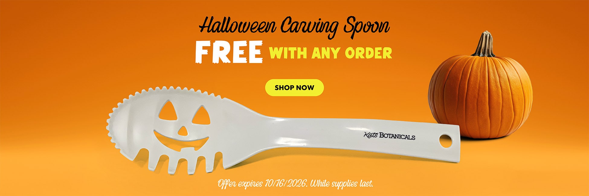 Halloween Carving Spoon Free - Kats Botanicals