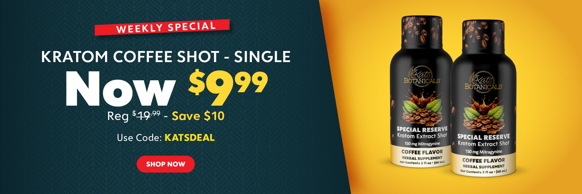 Kratom Coffee Shot Deal - Kats Botanicals